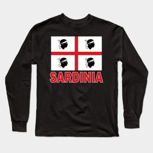 The Pride of Sardinia - Sardinian Flag Design Long Sleeve T-Shirt